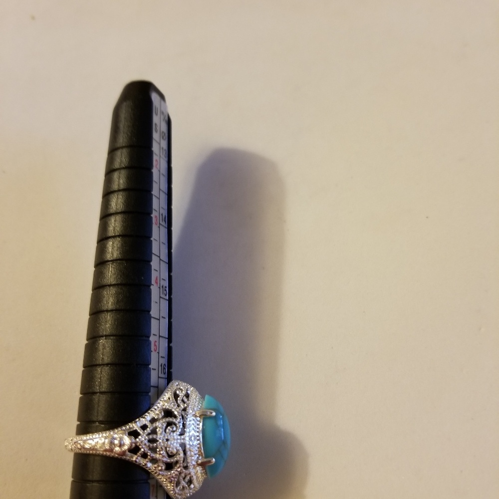 Filigree silver ring - Picture 2 of 2